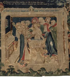 Geschiedenis van Sint Piat en Sint Eleuthère, Scene 13: De doop van Blanda