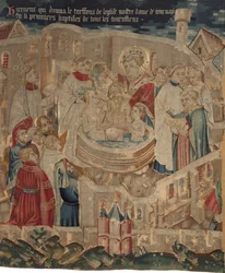 Geschiedenis van Sint Piat en Sint Eleuthère, Scène 6: De doop van Hireneus en zijn familie