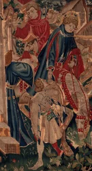 Geschiedenis van Sint Piat en Sint Eleuthère, Scène 8, Detail midden