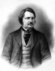 Honoré de Balzac (1799-1850) Franse romanschrijver, c. 1840