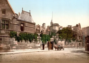 Hotel de Cluny Parijs - fotochroom, ca. 1900