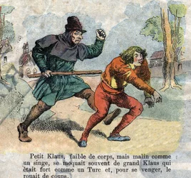 Illustratie van het late 19e eeuw voor het sprookje van Hans Christian Andersen 