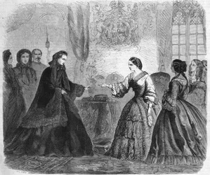 Interview van keizerin Eugenie en koningin Victoria in Windsor Castle op 3 december