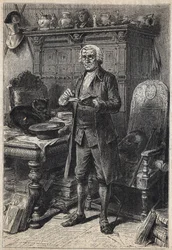 Jonathan Oldenbuck - 19e-eeuwse illustratie voor de roman 