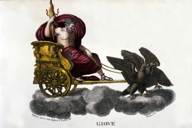 Jupiter (Zeus) (gravure 19e eeuw)