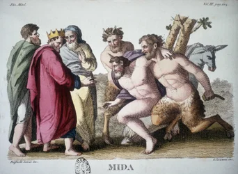 Koning Midas - gravure