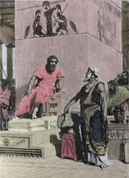 Koning Tarquinius de Oudere, van Etruskische afkomst