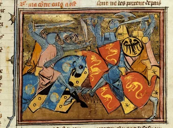 Riddersgevecht (miniatuur uit 