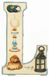 L: slot, lamp, veel, brief, lantaarn