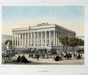 La Bourse de Paris - Lithografie