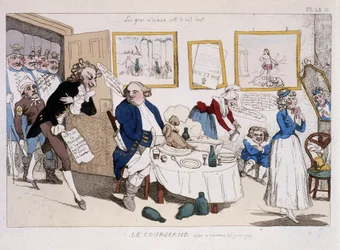 De fijnproever (maaltijd van Lodewijk XVI en Marie Antoinette tijdens de vlucht naar Varennes) - in 