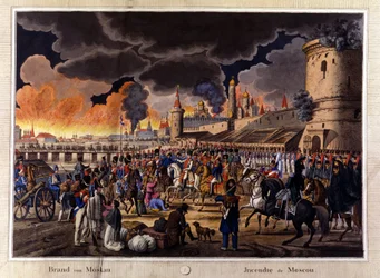 De grote brand van Moskou in september 1812.