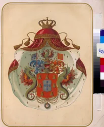 Het wapen van de Vrijmetselaars Grootloge van Mecklenburg