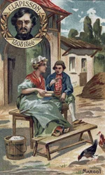 Margot opera komisch uit 1857 door Antoine Louis Clapisson (1808-1866). Chromo uit het einde van de 19e eeuw