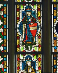 Markgraaf Leopold III van Babenberg (glas in lood)