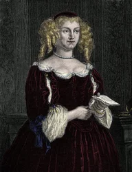 Marie de Rabutin-Chantal, Markiezin van Sevigne bekend als Madame de Sevigne. Gravure uit 1862 in 