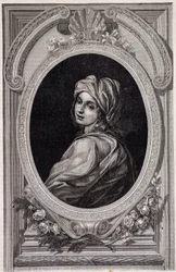 Medaillonportret van Pausin Johanna - in 
