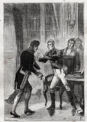 Ontmoeting tussen Charles Lemercier de Longpre (1778-1854), Baron d