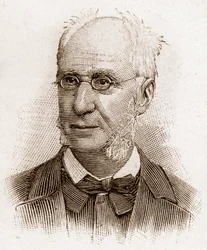Leden van de Académie Française in 1895: portret van Emile Ollivier (1825-1913), Franse politicus