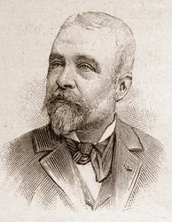 Leden van de Académie Française in 1895: portret van Ernest Lavisse (1842-1922), Franse historicus.