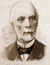 Leden van de Académie Française in 1895: portret van Louis Charles de Saulces de Freycinet (1828-1923), ingenieur van de Mijnen, natuurkundige en Franse politicus.