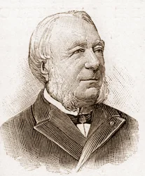 Leden van de Académie Française in 1895: portret van Marie Louis Antoine Gaston Boissier (1823-1908), Franse historicus en filoloog.