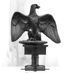 Napoleontische oorlogen: vlaggenstok gebruikt tijdens de Russische campagne. Milaan, Museo del Risorgimento.