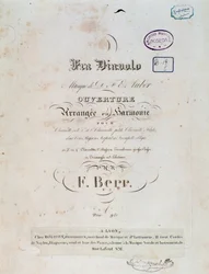 Opening van de komische opera Fra Diavolo, of De Herberg van Terracine door D. F. Auber