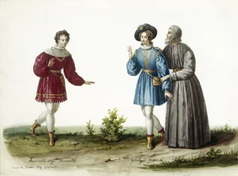 Operazanger Adolphe Nourrit (links) in de rol van Graaf d