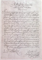 Pagina uit Tocrate door Girolamo Frescobaldi (1583-1643) Italiaanse componist 1637. Bologna, Museo civico Museo