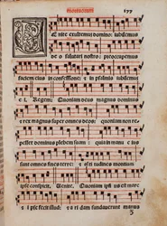 Pagina van het liturgieboek 