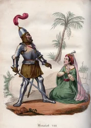 Paus Benedictus VIII (1012-1024) verslaat de Saracenen in 1016.