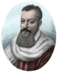 Portret van Achilles de Harlay, eerste president van het Parlement van Parijs (1536-1619)