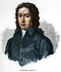 Portret van Alessandro Scarlatti (1660 - 1725), Italiaanse componist.