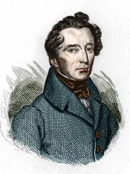 Portret van Alphonse de Lamartine (1790 - 1869) Franse dichter.