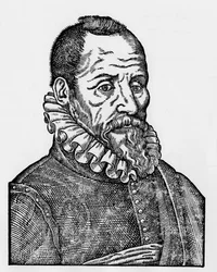 Portret van Ambroise Paré (1509-1590), Franse chirurg.