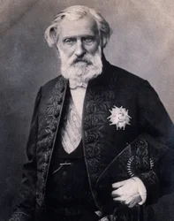 Portret van Ambroise Thomas (gravure naar foto)