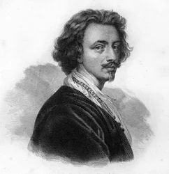 Portret van Anton (Antoon of Anthony) van Dyck, Vlaamse schilder en graveur (1599-1641)