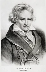 Portret van Beethoven (1770 - 1827)