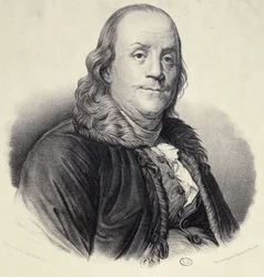 Portret van Benjamin Franklin