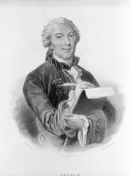 Portret van Buffon (1707 - 1788), Franse natuuronderzoeker en schrijver.