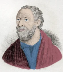 Portret van Carneades (219-128 v.Chr.) Griekse filosoof