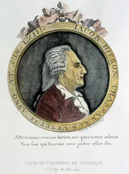 Portret van Casanova (1725 - 1798) - portret in frontispice, in 