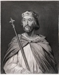 Portret van Karel III de Eenvoudige (879 - 929), koning van Frankrijk (898 - 929) - in 