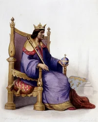 Portret van Karel I van Anjou (1227-1285) - in 