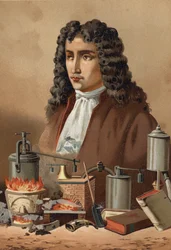 Portret van Denis Papin (1647 - 1714) uit 