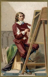 Portret van Eustache Le Sueur (1617 - 1655), Franse schilder, ontwerper en decorateur