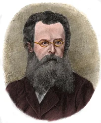 Portret van Felix Dahn (1834-1912), Duitse schrijver, professor en historicus.