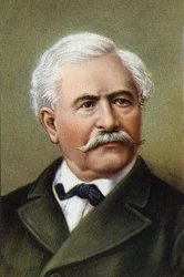 Portret van Ferdinand de Lesseps (1805-1894), Frans diplomaat en ondernemer.
