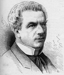 Portret van Frederic Febvre (1833-1916), Franse komiek, lid van de Comédie Française. Gravure in 